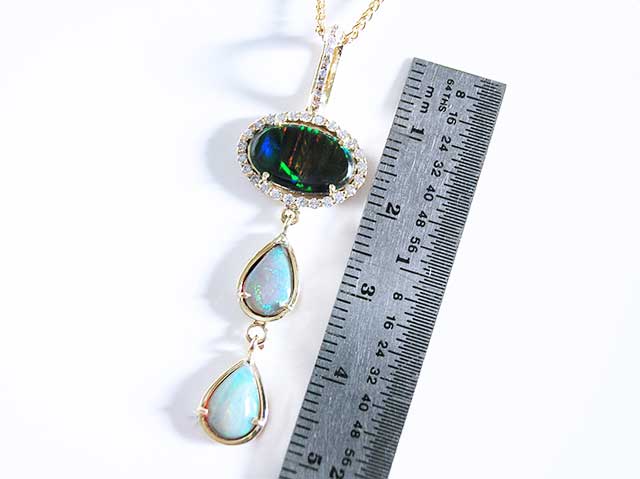 Real solid opal pendant