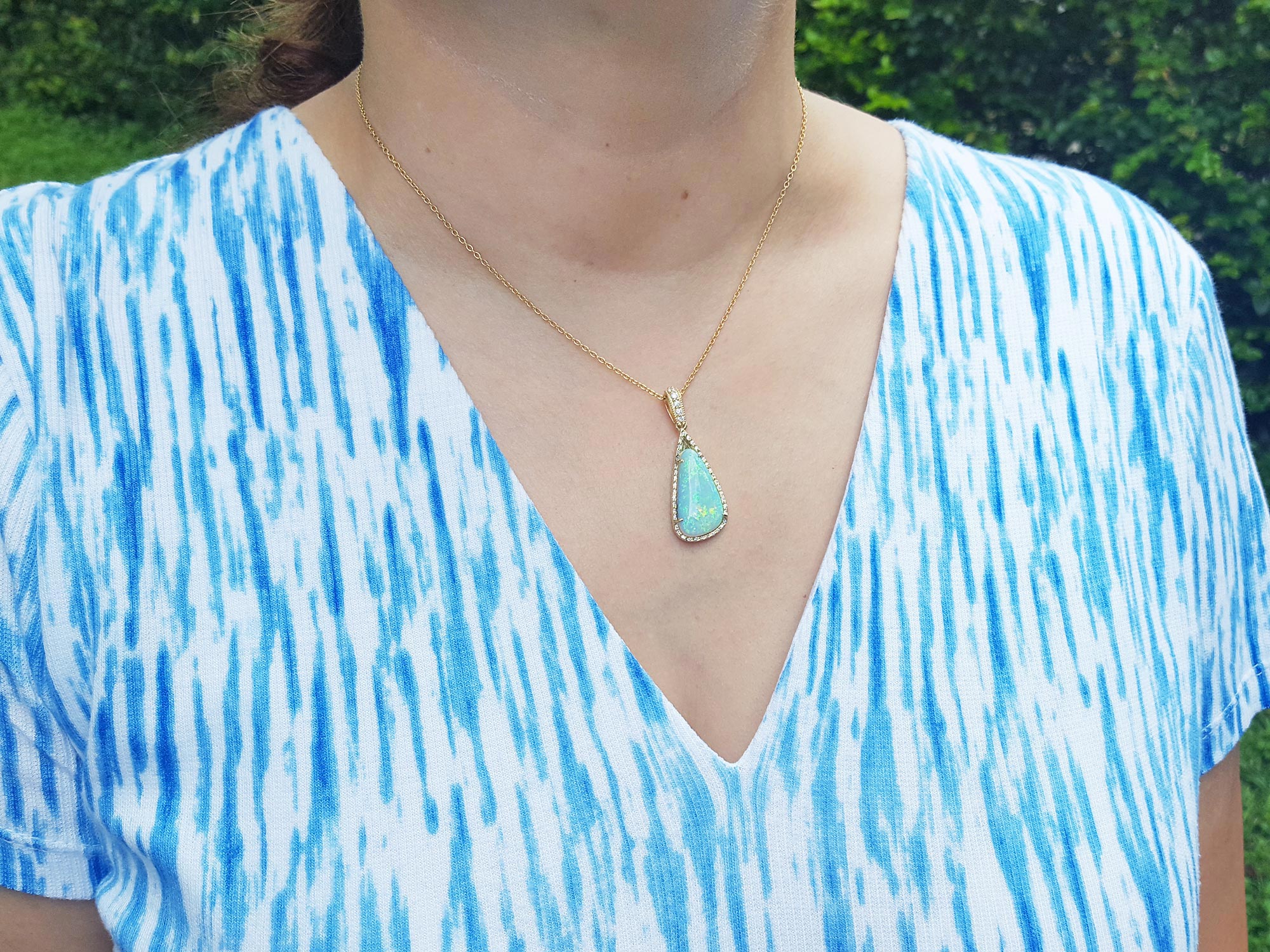 Authentic Australian opal necklace