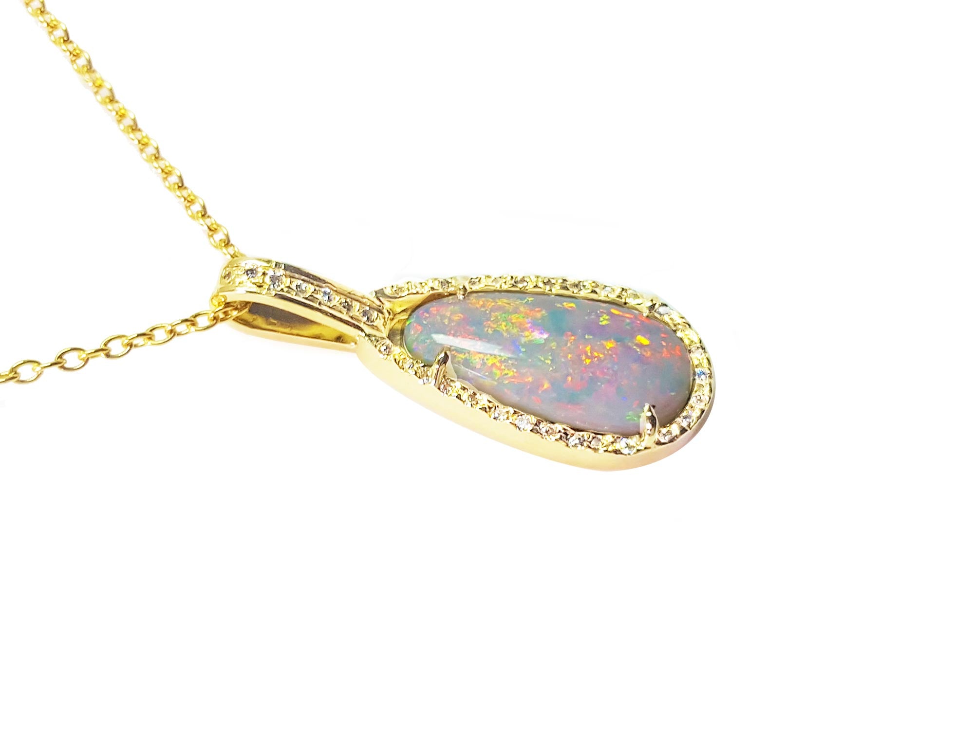 Natural Australian opal pendant