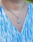 Earth mined Australian opal necklace