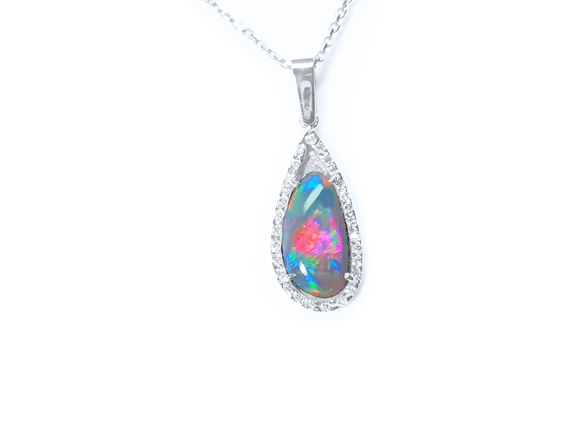Natural earth mined opal pendant