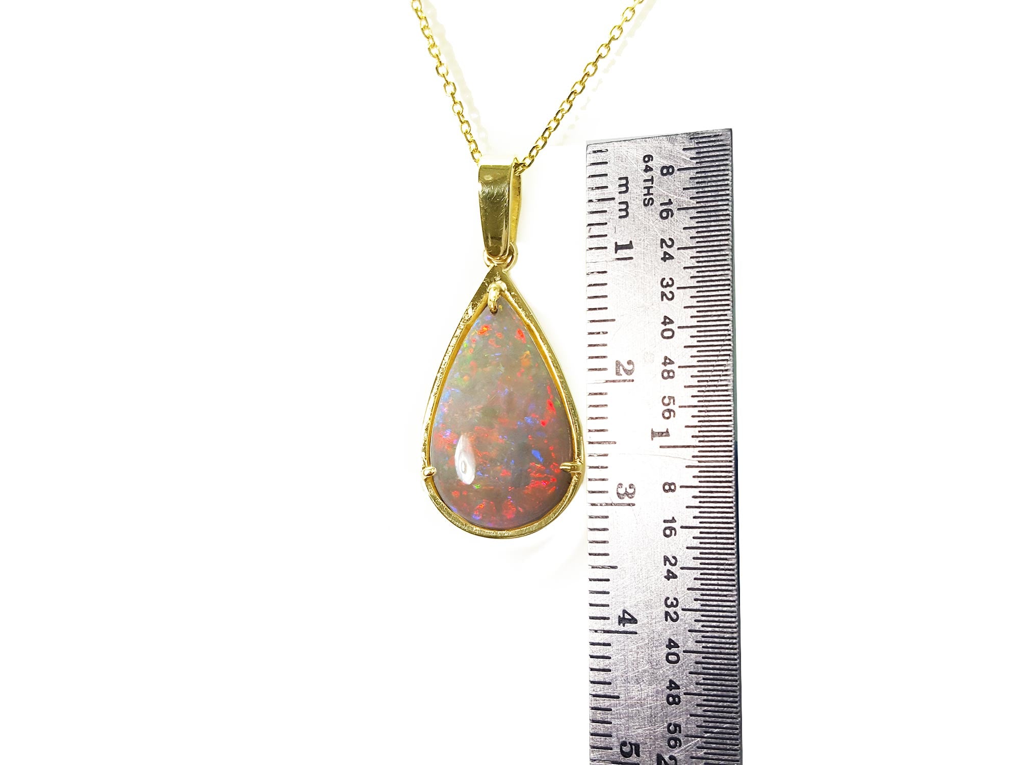 Solid opal necklace pendant 