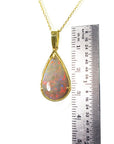 Solid opal necklace pendant 