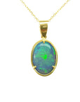 14k opal pendant