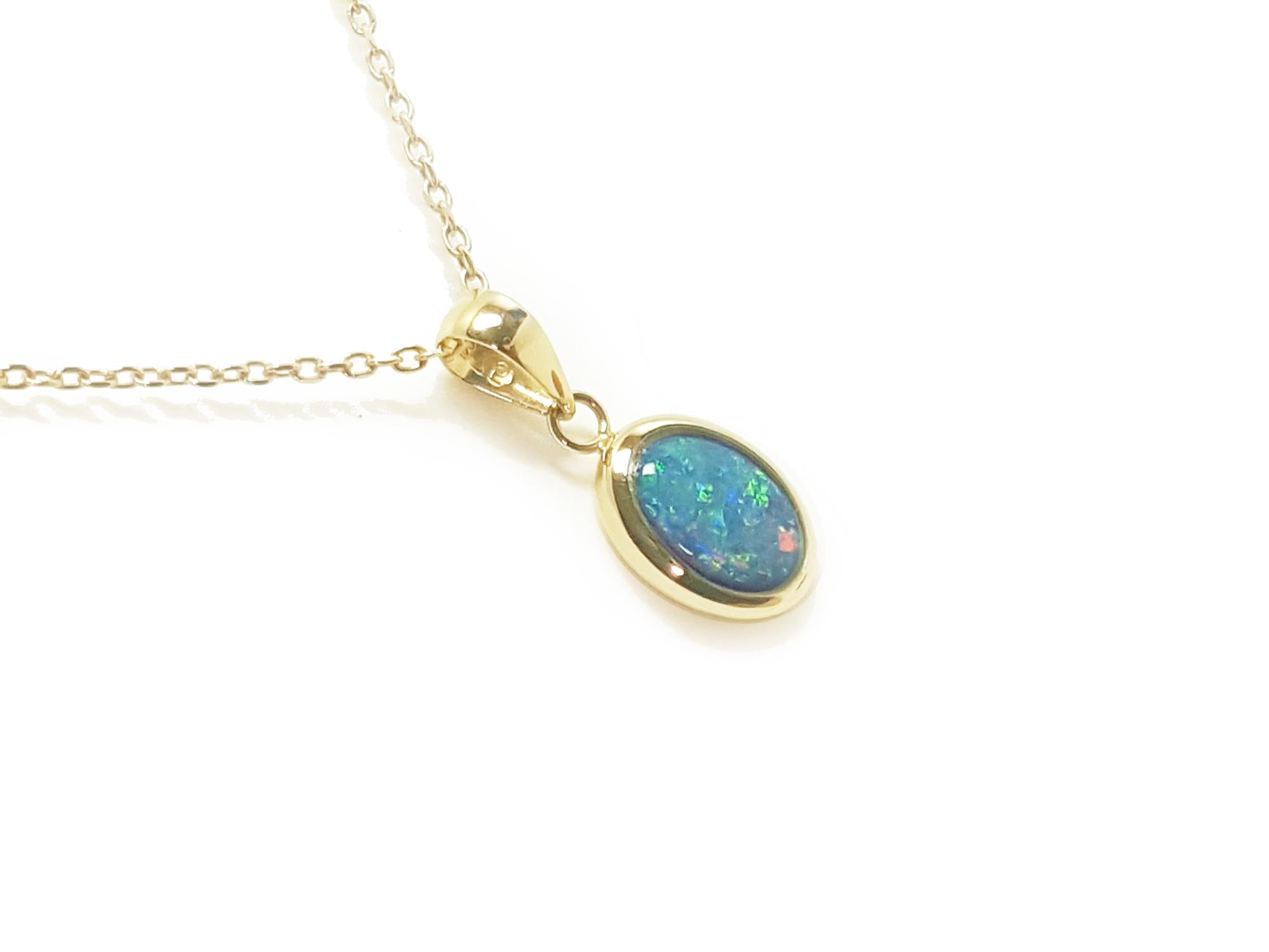 Australian opal necklace