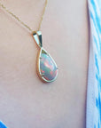 red fire opal necklace