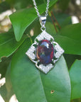 Black opal sterling silver jewelry