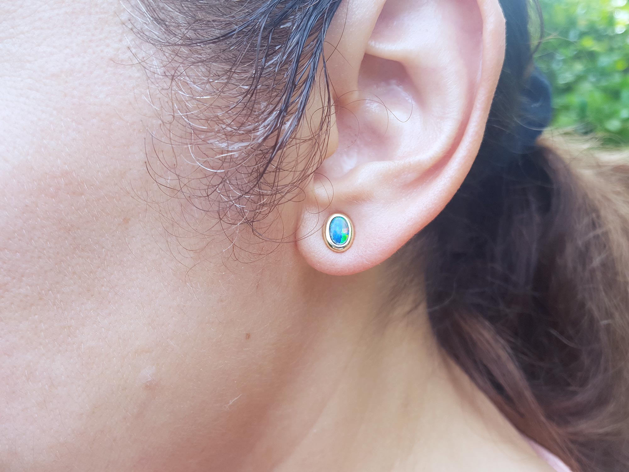 Opal earrings