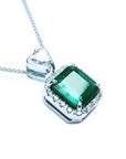 Real Colombian emerald pendant