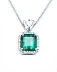 Authentic Colombian emerald Muzo mine pendant