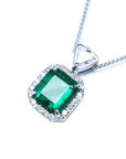 Genuine emerald from Colombia pendant