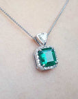 Emerald pendant USA made