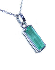 Heart emerald pendant