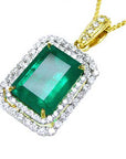 USA Hand made emerald pendant