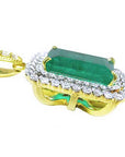 Real Colombian emerald pendants