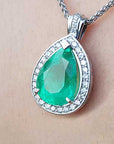 Authentic Colombian emerald pendants