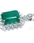 Bluish green emerald pendant for sale