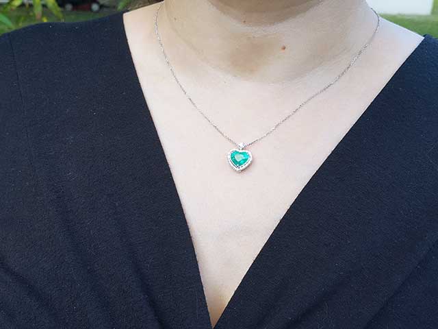 Emerald Heart Pendant