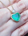 Modern emerald pendant fine jewelry