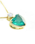 heart Emerald pendant