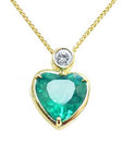 May birthstone emerald pendants