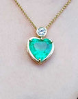 Real emerald pendant for sale