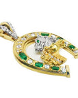Men's Colombian emerald pendant