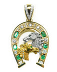 mens horseshoe necklace pendant