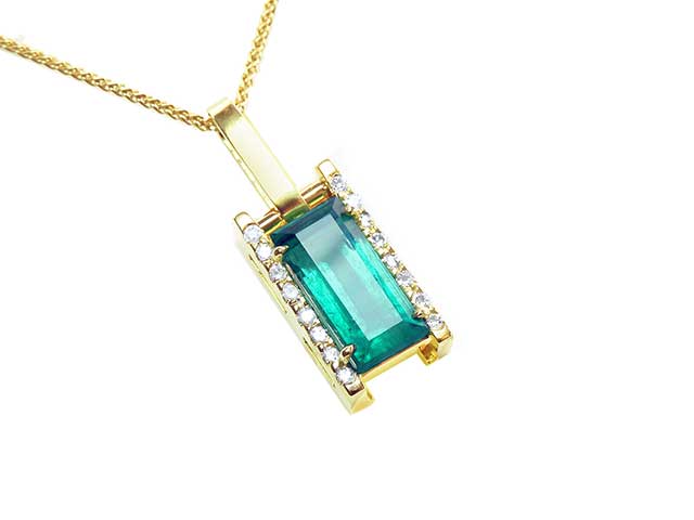 Real emerald pendant