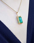 Affordable emerald pendant