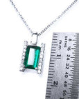 Emerald pendant made in USA