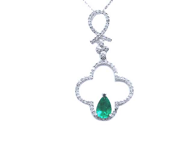 Affordable emerald pendant