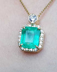 Genuine emerald pendant for sale