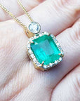 Emerald pendant wholesale