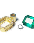 Emerald gold pendant for sale