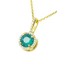 Muzo Colombian emerald necklace