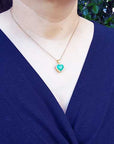 Emerald from Colombia pendant necklace