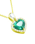 Genuine emerald pendant 