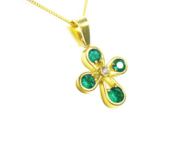 Gold fine emerald Jewelry for sale
