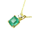 Inexpensive women’s emerald pendants