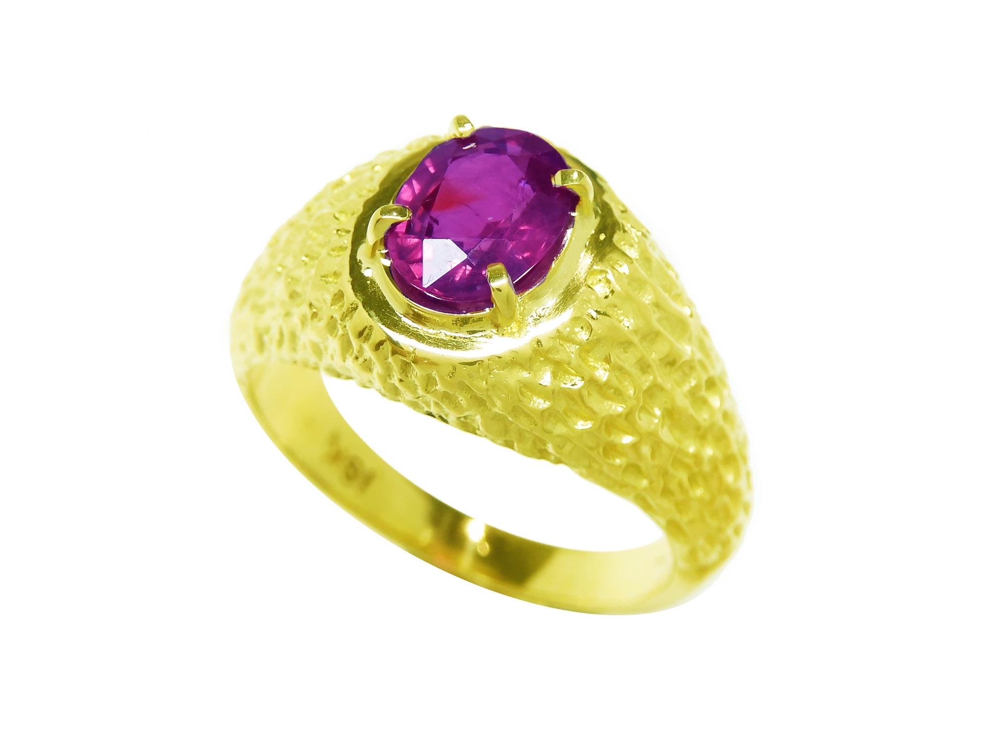 Men's ruby ring