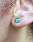 stud emerald earrings tilip style