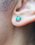 Real emeralde stud earrings