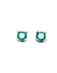 Girls emerald stud earrings