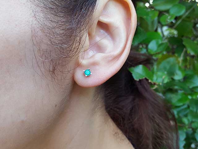 Mother’s day emerald earringsReal Colombian emerald jewelry