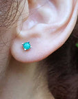 Affordable emerald earrings 