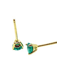 Green fire cocktail emerald earrings for girls
