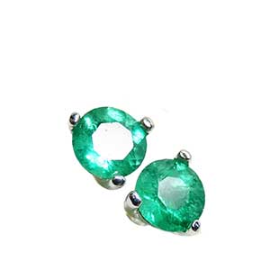 Martini emerald stud earrings