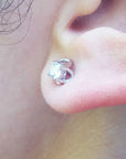 push backs diamond stud earrings