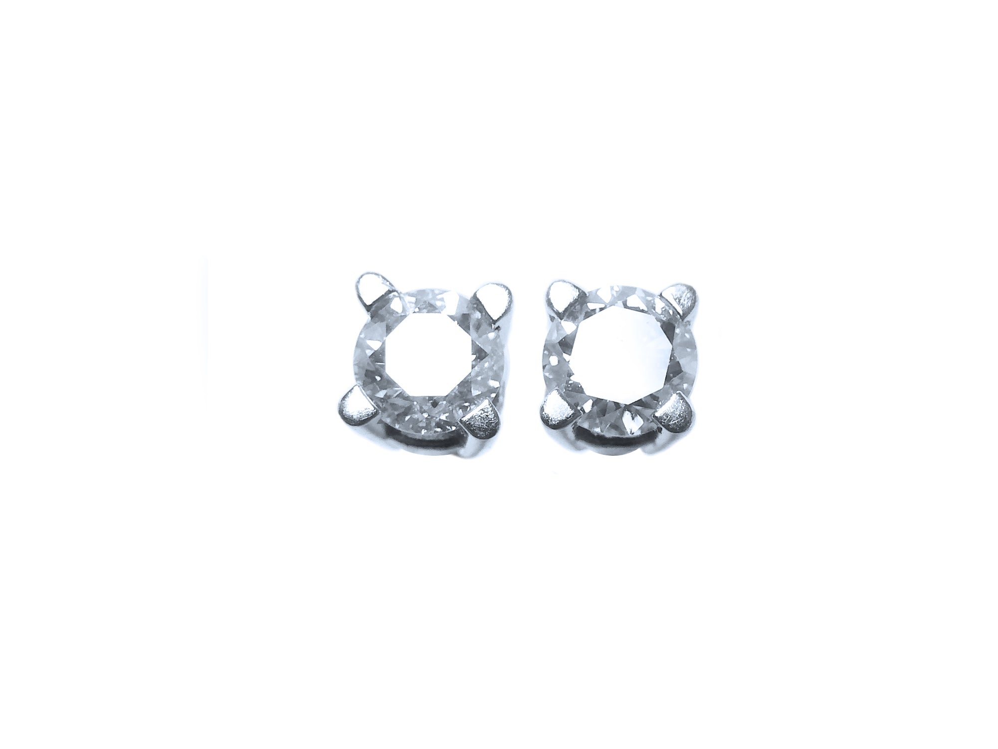 diamond stud earrings, 